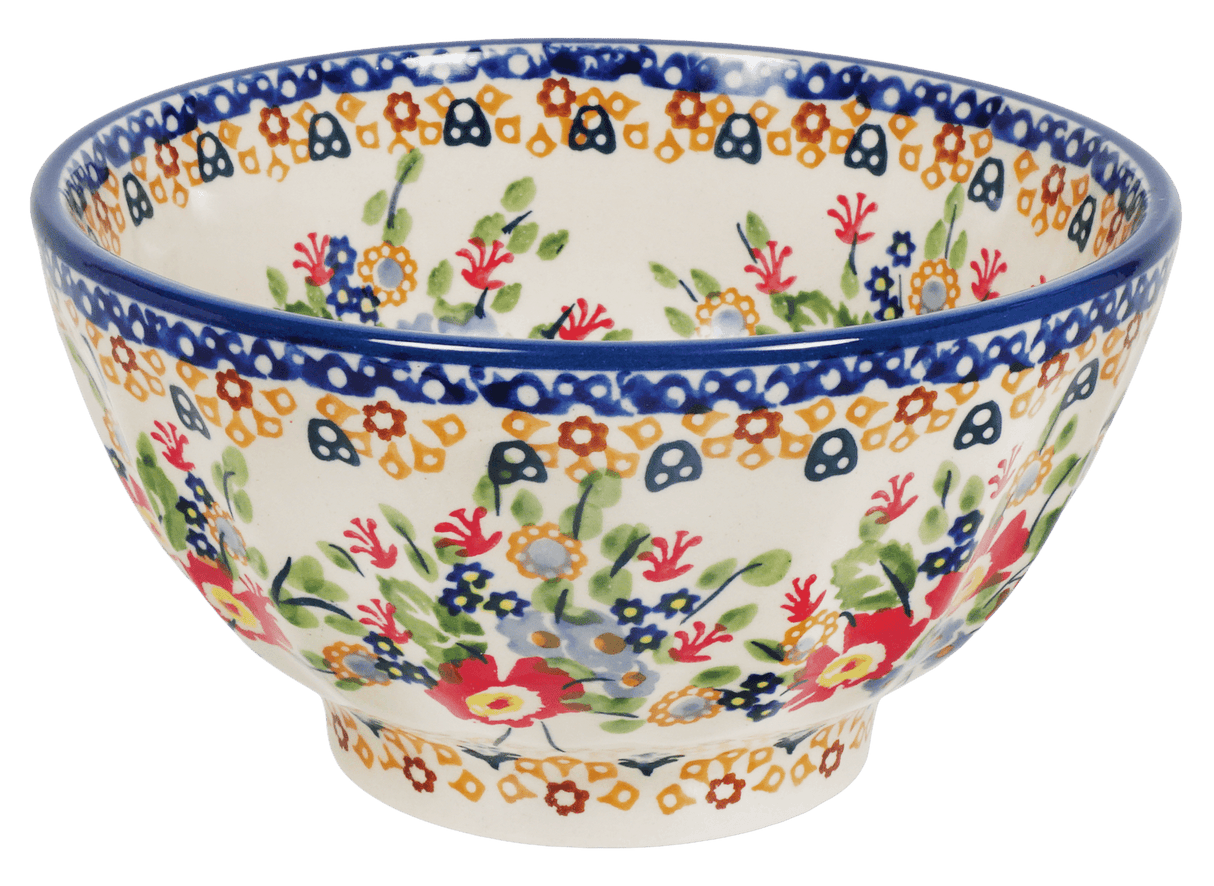Bowl, Round, Fancy, 5.5" in "Poppy Persuasion" by Manufaktura | C018S-P265