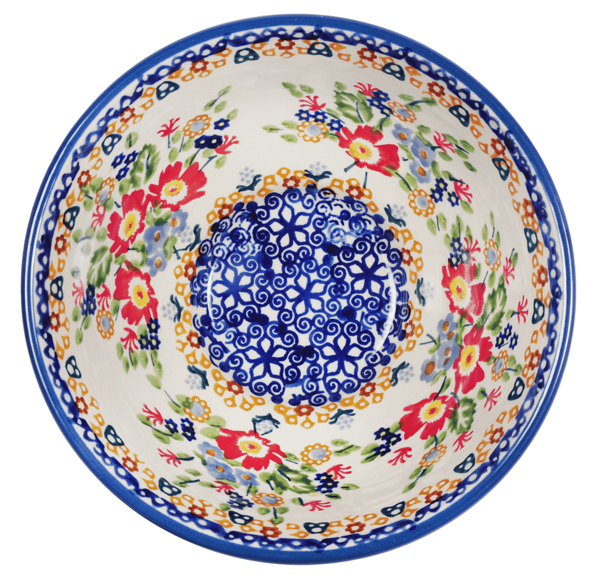 Bowl, Round, Fancy, 5.5" in "Poppy Persuasion" by Manufaktura | C018S-P265