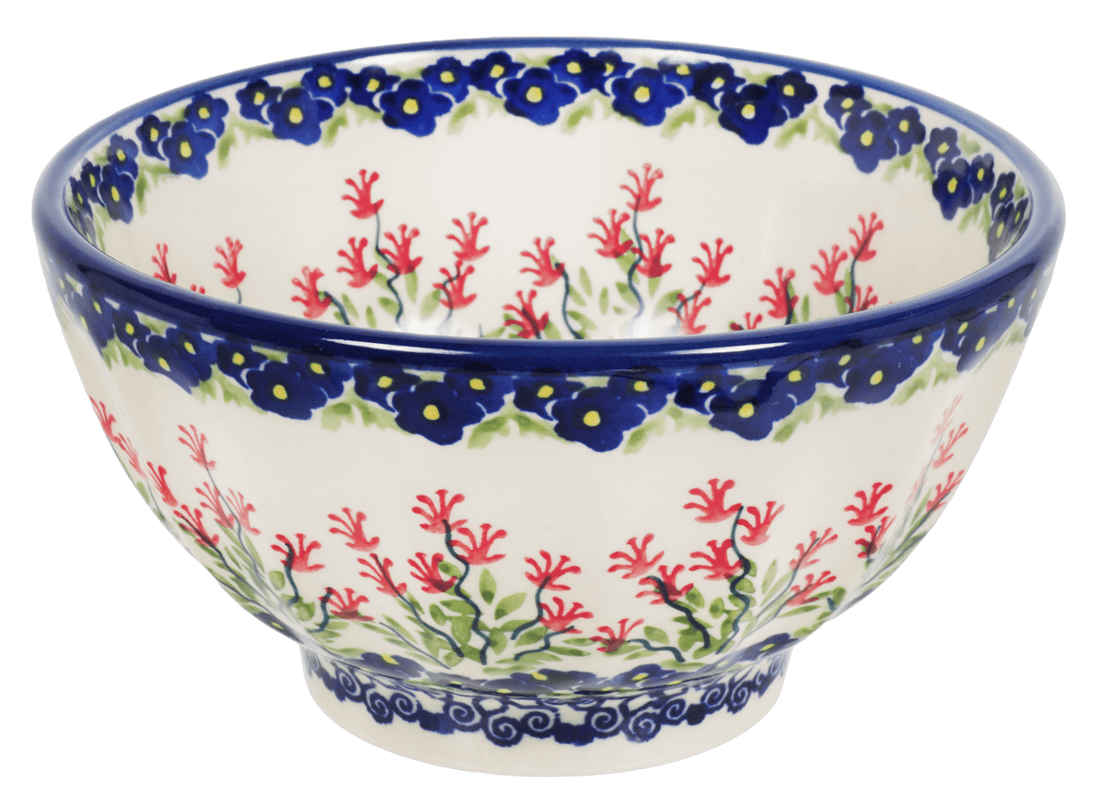 Bowl, Round, Fancy, 5.5" in "Burning Thistle" by Manufaktura | C018S-P270