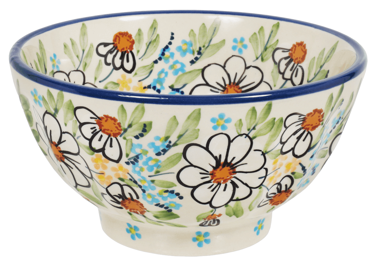 Bowl, Round, Fancy, 5.5" in "Daisy Bouquet" by Manufaktura | C018S-TAB3