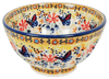 Polish Pottery 5.5" Fancy Bowl (Butterfly Bliss) | C018S-WK73 at PolishPotteryOutlet.com