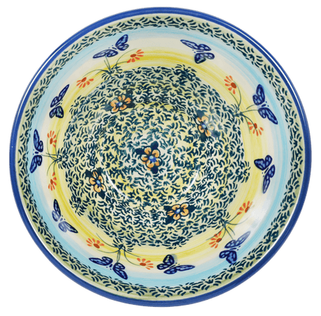 Bowl, Round, Fancy, 5.5" in "Butterflies in Flight" by Manufaktura | C018S-WKM
