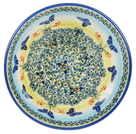 Polish Pottery 5.5" Fancy Bowl (Butterflies in Flight) | C018S-WKM Additional Image at PolishPotteryOutlet.com