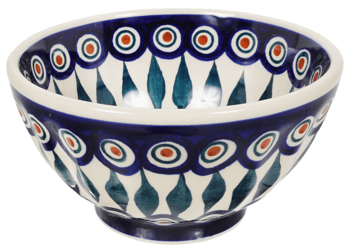 Bowl, Round, Fancy, 5.5" in "Peacock" by Manufaktura | C018T-54