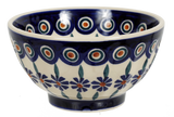 Bowl, Round, Fancy, 5.5" in "Floral Peacock" by Manufaktura | C018T-54KK