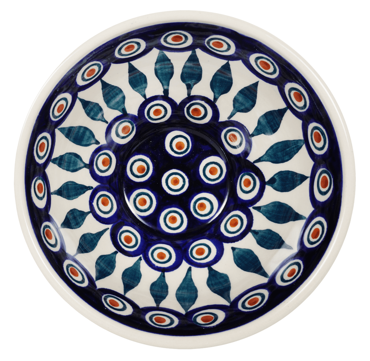 Bowl, Round, Fancy, 5.5" in "Peacock" by Manufaktura | C018T-54
