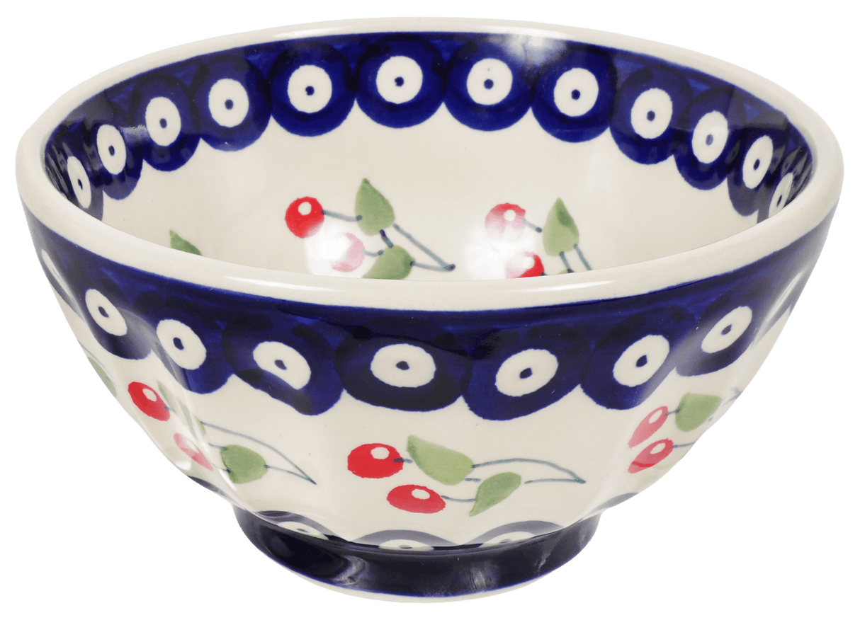 Bowl, Round, Fancy, 5.5" in "Cherry Dot" by Manufaktura | C018T-70WI