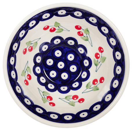 Bowl, Round, Fancy, 5.5" in "Cherry Dot" by Manufaktura | C018T-70WI