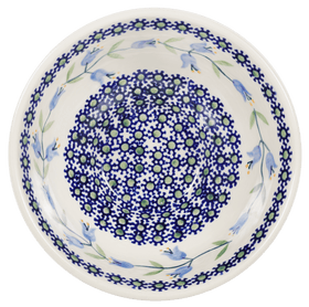 Polish Pottery 5.5" Fancy Bowl (Lily of the Valley) | C018T-ASD Additional Image at PolishPotteryOutlet.com