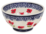 Bowl, Round, Fancy, 5.5" in "Poppy Garden" by Manufaktura | C018T-EJ01