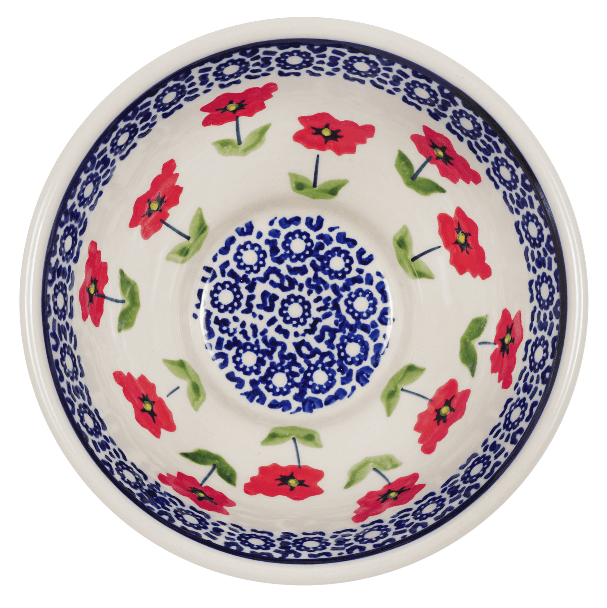 Bowl, Round, Fancy, 5.5" in "Poppy Garden" by Manufaktura | C018T-EJ01