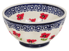 Polish Pottery 5.5" Fancy Bowl (Poppy Garden) | C018T-EJ01 at PolishPotteryOutlet.com