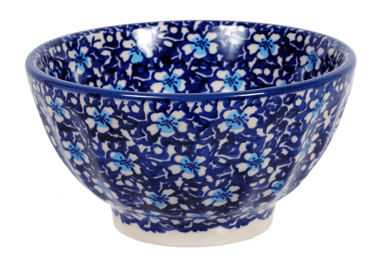 Bowl, Round, Fancy, 5.5" in "Blue on Blue" by Manufaktura | C018T-J109