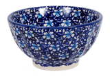 Bowl, Round, Fancy, 5.5" in "Blue on Blue" by Manufaktura | C018T-J109