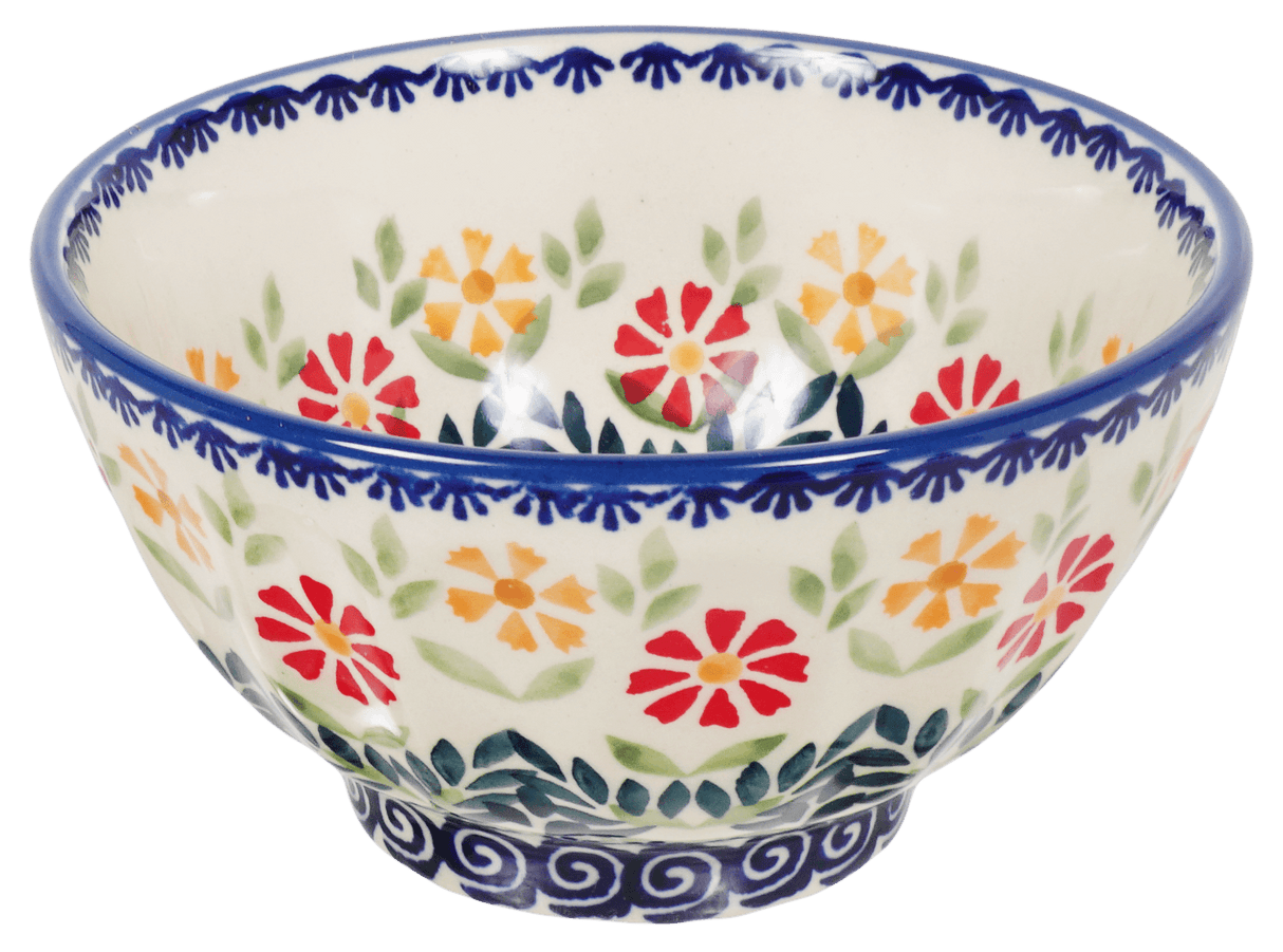 Bowl, Round, Fancy, 5.5" in "Flower Power" by Manufaktura | C018T-JS14