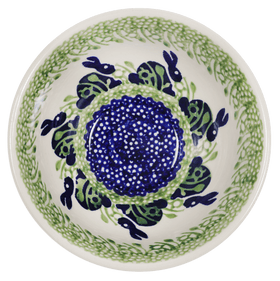 Polish Pottery 5.5" Fancy Bowl (Bunny Love) | C018T-P324 Additional Image at PolishPotteryOutlet.com