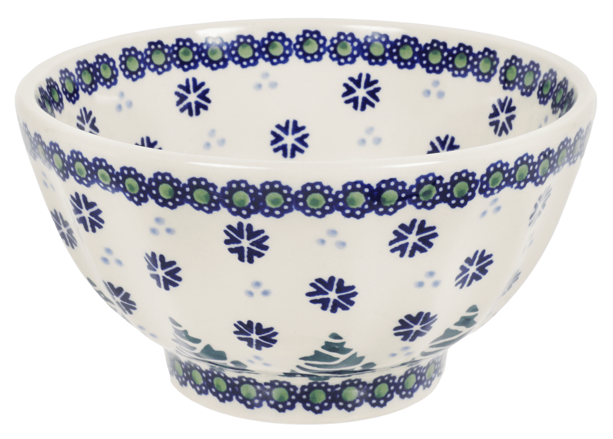 Bowl, Round, Fancy, 5.5" in "Snowy Pines" by Manufaktura | C018T-U22