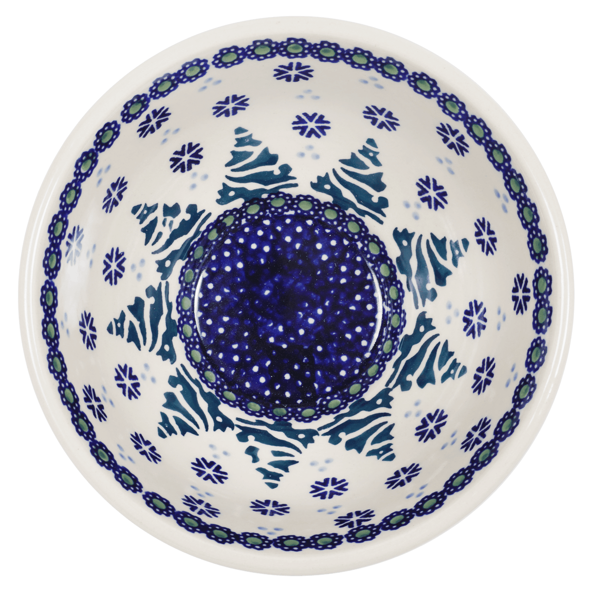 Bowl, Round, Fancy, 5.5" in "Snowy Pines" by Manufaktura | C018T-U22