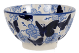 Bowl, Round, Fancy, 5.5" in "Blue Butterfly" by Manufaktura | C018U-AS58