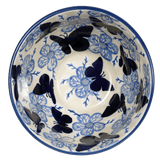 Bowl, Round, Fancy, 5.5" in "Blue Butterfly" by Manufaktura | C018U-AS58