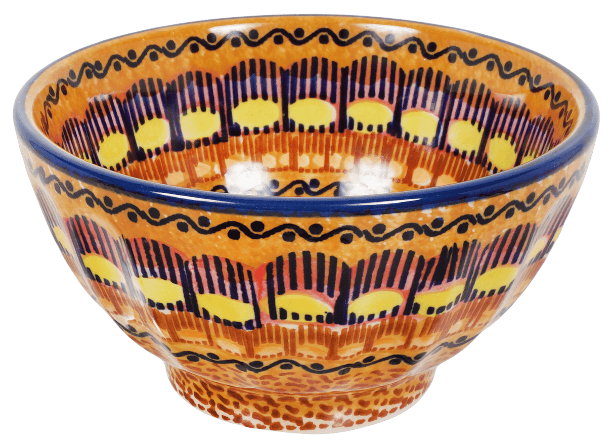 Bowl, Round, Fancy, 5.5" in "Desert Sunrise" by Manufaktura | C018U-KLJ