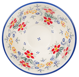 Polish Pottery 5.5" Fancy Bowl (Fresh Flowers) | C018U-MS02 Additional Image at PolishPotteryOutlet.com