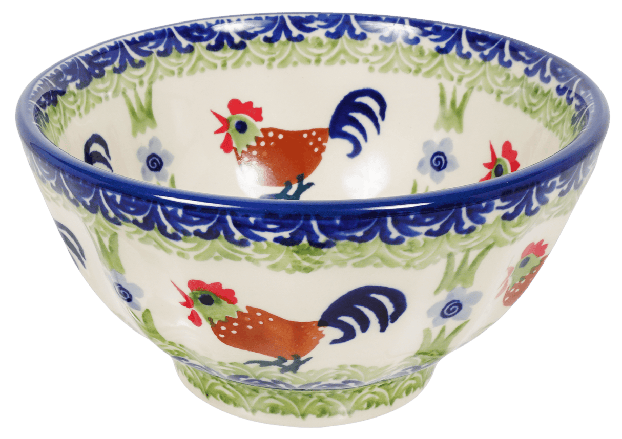 Bowl, Round, Fancy, 5.5" in "Chicken Dance" by Manufaktura | C018U-P320