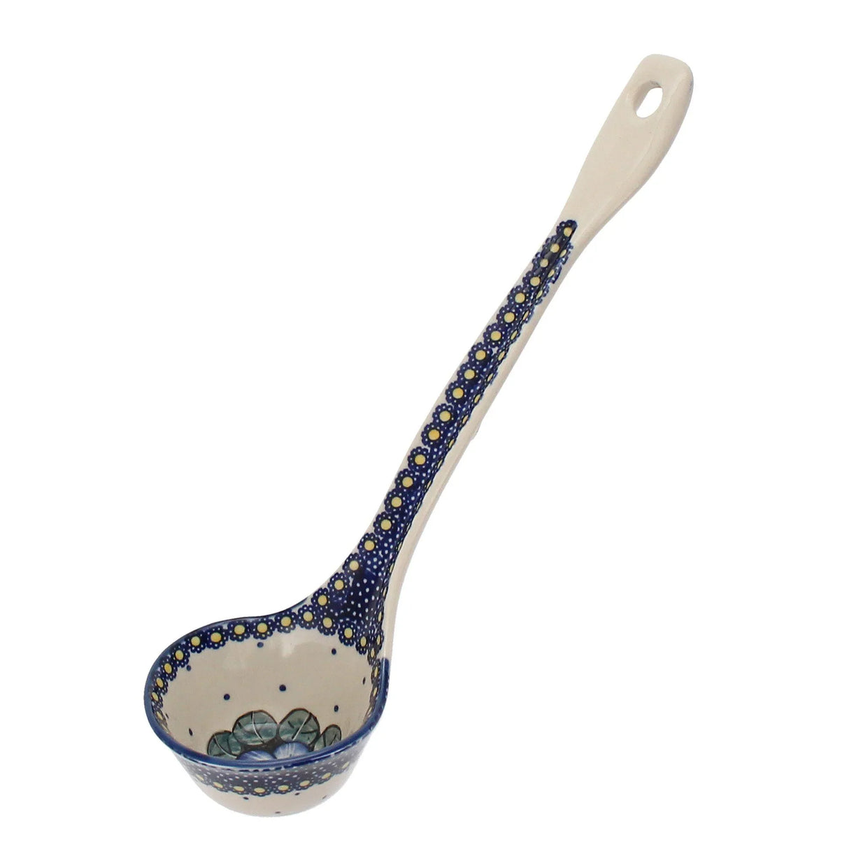 Ladle, Soup, 12" in "Pansies" by Manufaktura | C020S-JZB