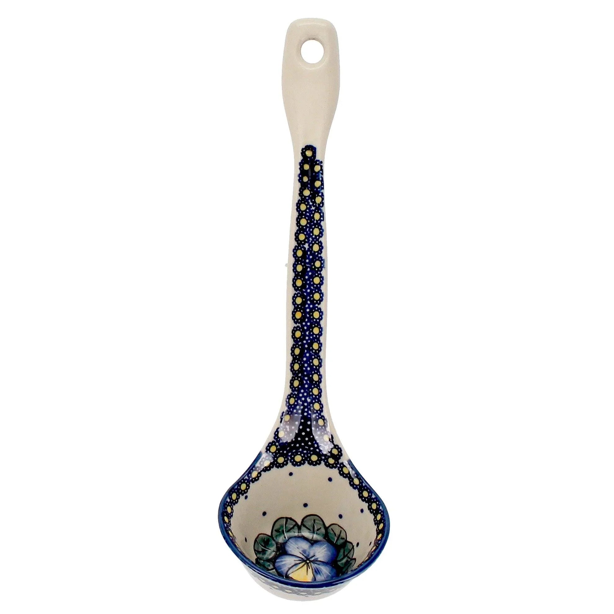 Pottery shop soup ladle