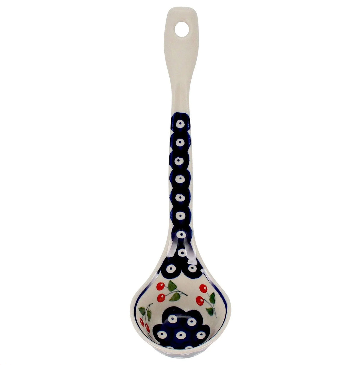 Ladle, Soup, 12" in "Cherry Dot" by Manufaktura | C020T-70WI