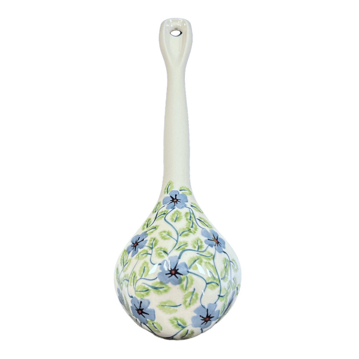 Ladle, Soup, 12" in "Periwinkle Vine" by Manufaktura | C020U-TAB1