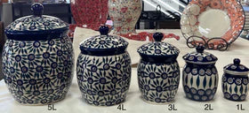 Canister, 0.25 Liter in "Poppies & Posies" by Manufaktura | P095S-IM02