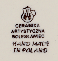 A picture of a Polish Pottery C.A. 16 oz. Belly Mug (Poseidon's Treasure) | A073-U1899 as shown at PolishPotteryOutlet.com/products/large-belly-mug-poseidons-treasure