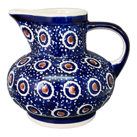 A picture of a Polish Pottery Big Belly Creamer (Bonbons) | D008T-2 as shown at PolishPotteryOutlet.com/products/big-belly-creamer-2-d008t-2