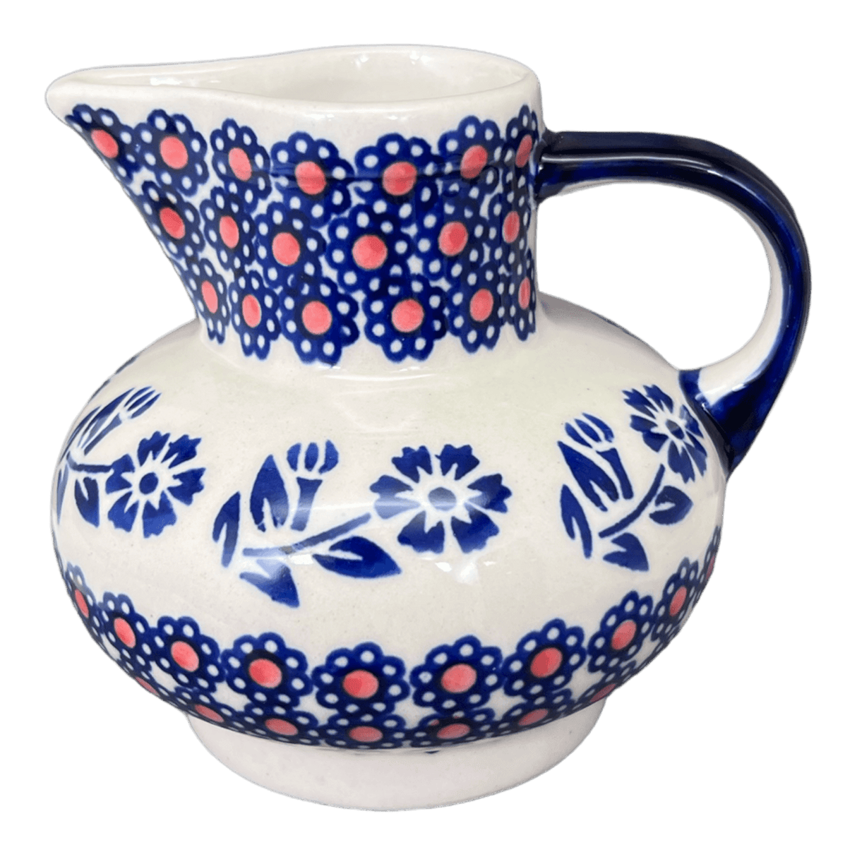 Creamer, Big Belly, 8 oz in "Swedish Flower" by Manufaktura | D008T-KLK