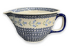 Polish Pottery Batter Bowl (Lily of the Valley) | D014T-ASD at PolishPotteryOutlet.com