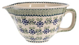 Bowl, Round, Batter Bowl, 2.5 Quart in "Woven Blues" by Manufaktura | D014T-P182