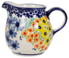 Polish Pottery Creamer, The Cream of Creamers-"Basia", 6.5 oz in "Brilliant Garden" by Manufaktura | D019S-DPLW at PolishPotteryOutlet.com