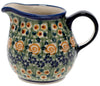 Polish Pottery The Cream of Creamers - "Basia" (Perennial Garden) | D019S-LM at PolishPotteryOutlet.com