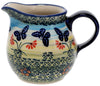 Polish Pottery The Cream of Creamers - "Basia" (Butterflies in Flight) | D019S-WKM at PolishPotteryOutlet.com
