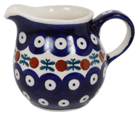 A picture of a Polish Pottery The Cream of Creamers - "Basia" (Mosquito) | D019T-70 as shown at PolishPotteryOutlet.com/products/the-cream-of-creamers-basia-mosquito
