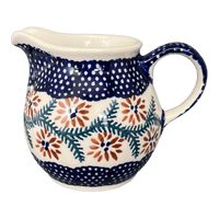 A picture of a Polish Pottery The Cream of Creamers - "Basia" (Very Vine) | D019T-AL as shown at PolishPotteryOutlet.com/products/the-cream-of-creamers-basia-very-vine-d019t-al