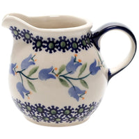 A picture of a Polish Pottery The Cream of Creamers - "Basia" (Lily of the Valley) | D019T-ASD as shown at PolishPotteryOutlet.com/products/the-cream-of-creamers-basia-lily-of-the-valley-d019t-asd
