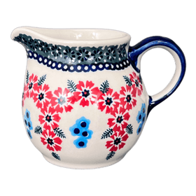 Polish Pottery The Cream of Creamers - "Basia" (Floral Symmetry) | D019T-DH18 Additional Image at PolishPotteryOutlet.com