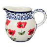 Polish Pottery The Cream of Creamers - "Basia" (Poppy Garden) | D019T-EJ01 at PolishPotteryOutlet.com