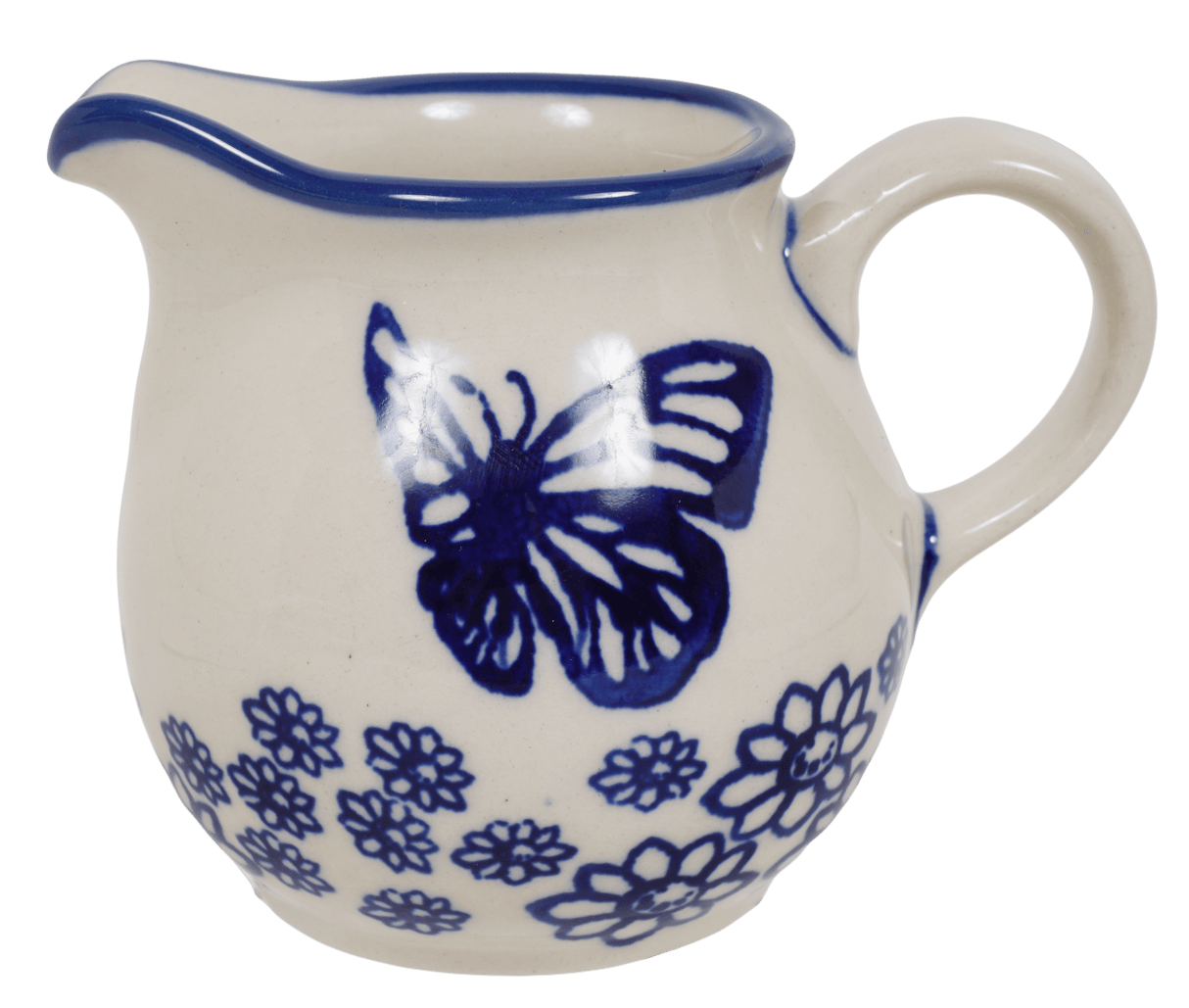 Creamer, The Cream of Creamers-"Basia", 6.5 oz in "Butterfly Garden" by Manufaktura | D019T-MOT1