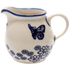 Polish Pottery The Cream of Creamers - "Basia" (Butterfly Garden) | D019T-MOT1 at PolishPotteryOutlet.com