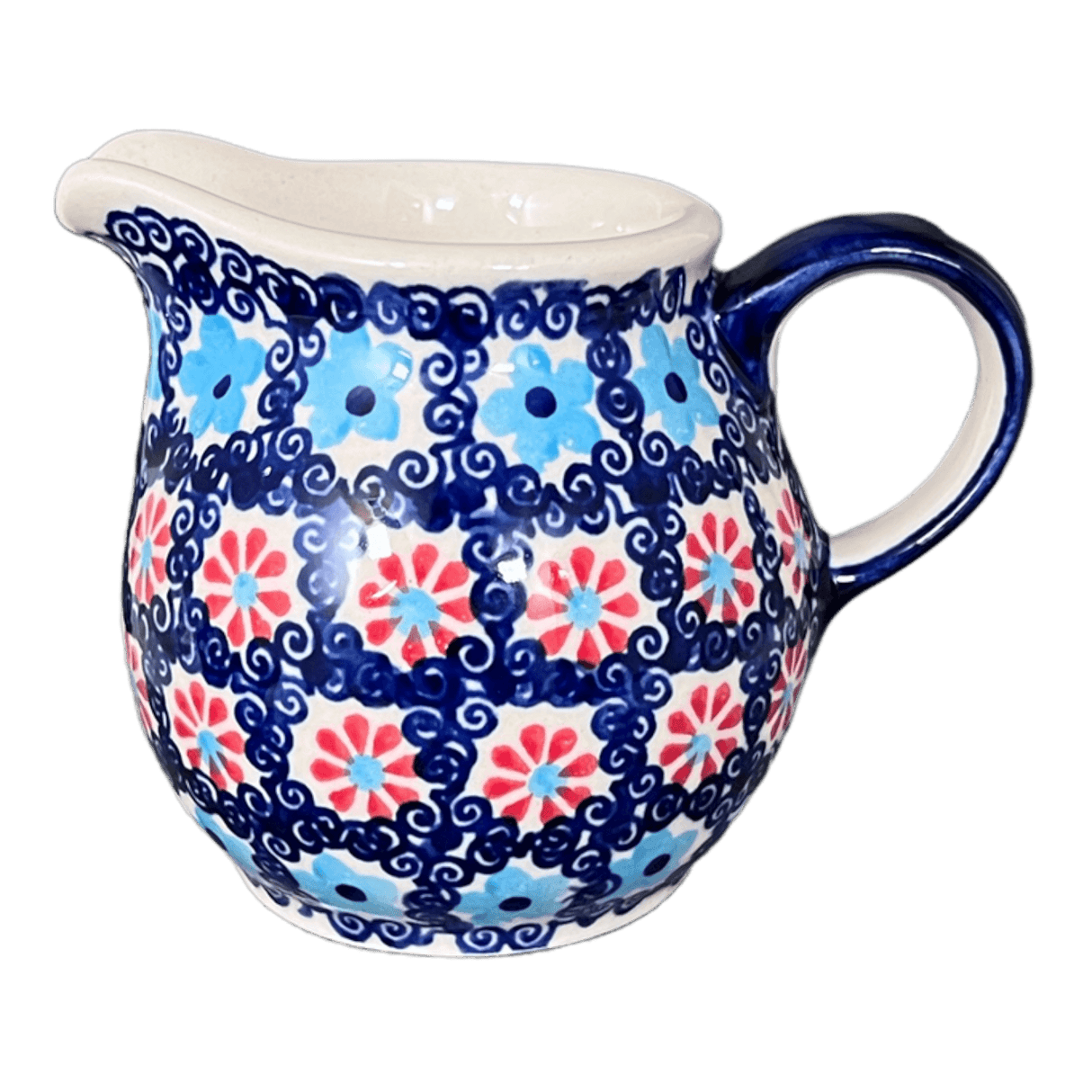 Creamer, The Cream of Creamers-"Basia", 6.5 oz in "Daisy Circle" by Manufaktura | D019T-MS01