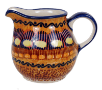A picture of a Polish Pottery The Cream of Creamers - "Basia" (Desert Sunrise) | D019U-KLJ as shown at PolishPotteryOutlet.com/products/the-cream-of-creamers-basia-desert-sunrise