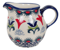 A picture of a Polish Pottery The Cream of Creamers - "Basia" (Scandinavian Scarlet) | D019U-P295 as shown at PolishPotteryOutlet.com/products/the-cream-of-creamers-basia-scandinavian-scarlet